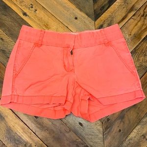 J. Crew Neon Orange Chino Shorts